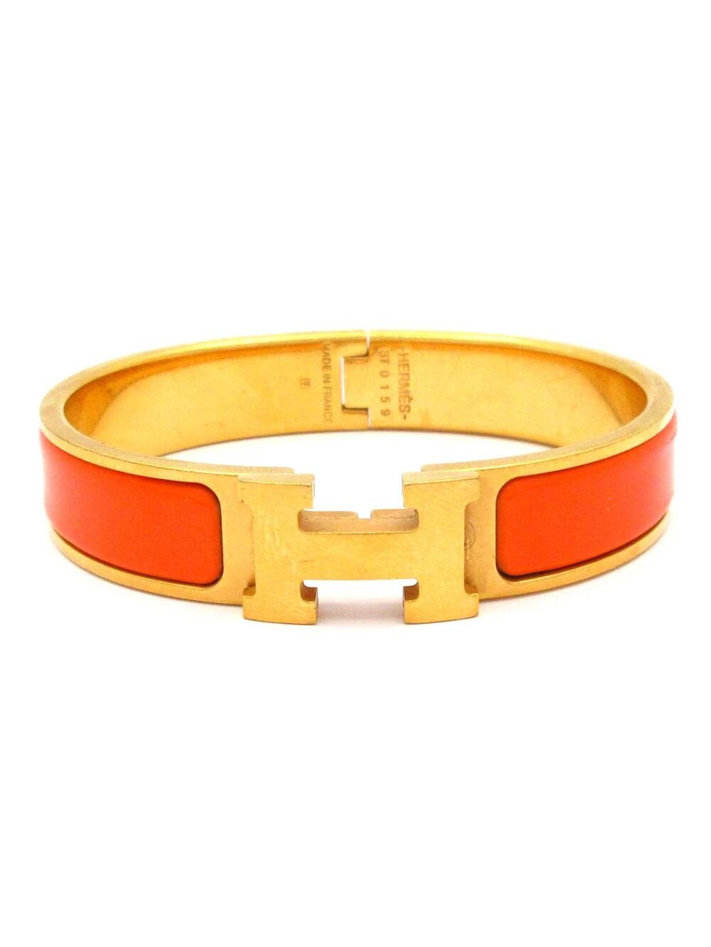 Hermes Clic H Gold Orange Hardware #302104H50B